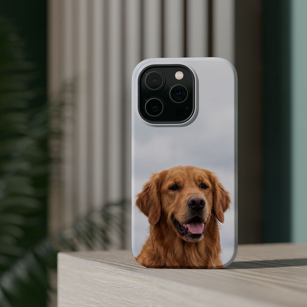 Golden Retriever Phone Case — Impact-Resistant Wireless Charging Cover