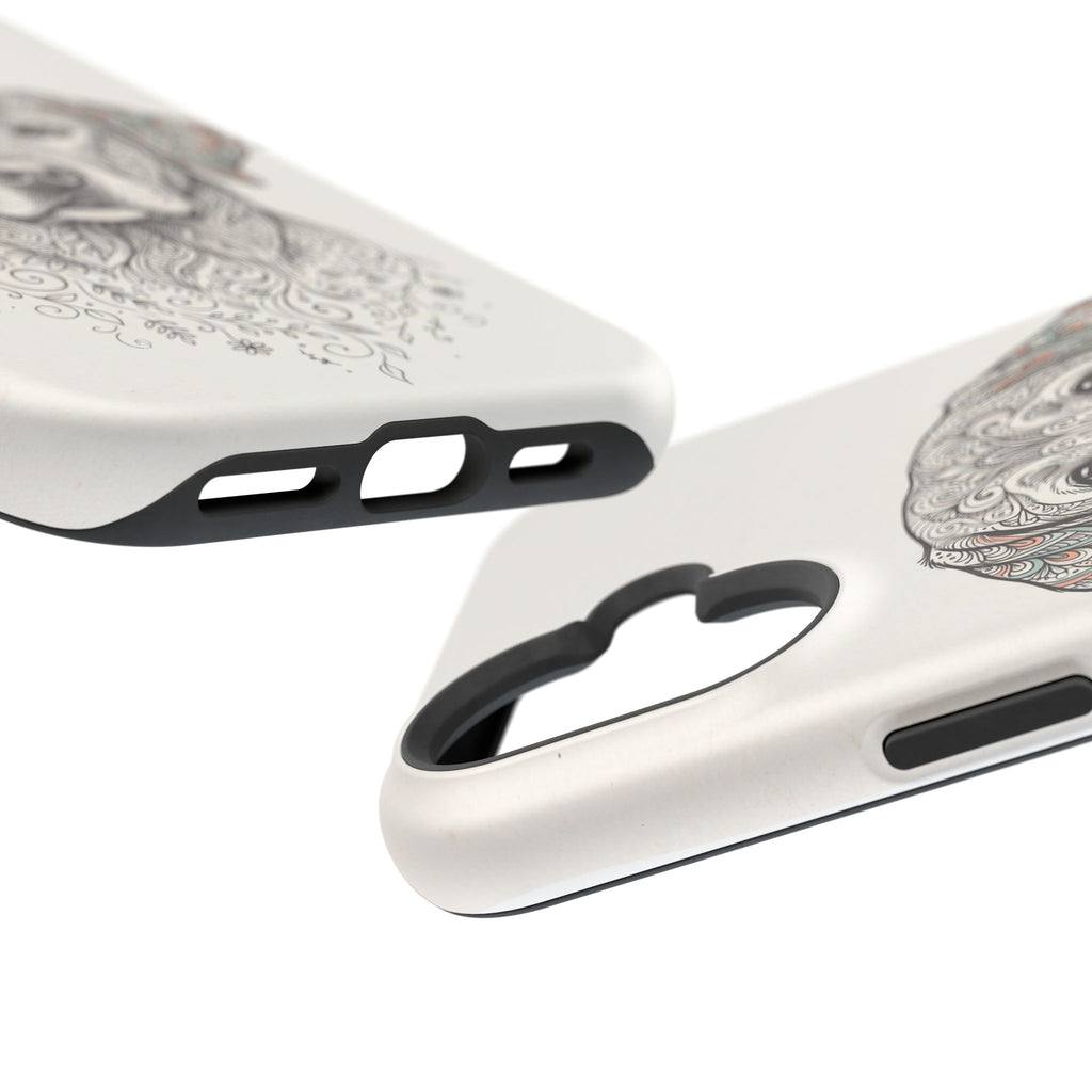 Mandala Labrador Phone Case — Tough Magnetic Case with Wireless Charging