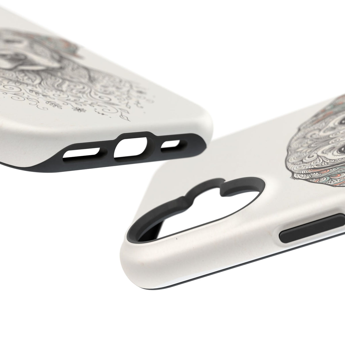 Mandala Labrador Phone Case — Tough Magnetic Case with Wireless Charging