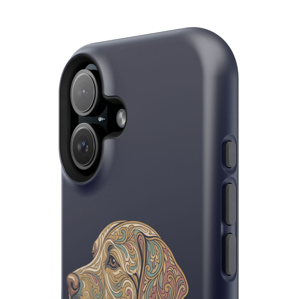 Paisley Labrador Phone Case — Tough Magnetic Case with Wireless Charging