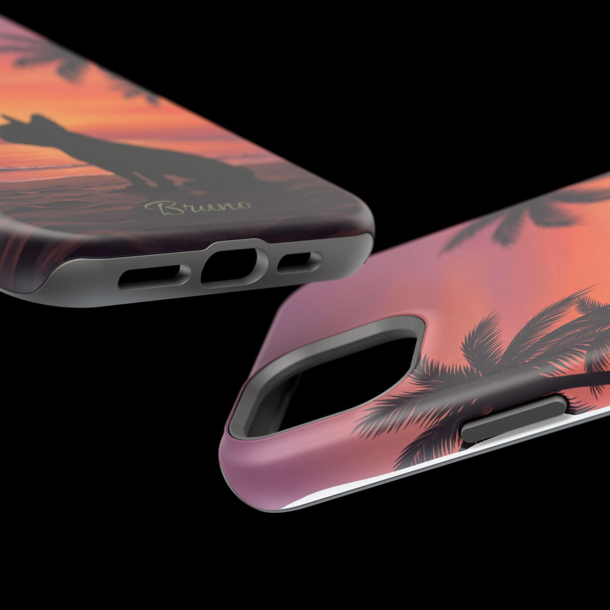 Personalized French Bulldog Tropical Beach Phone Case — Wireless Charging Cover