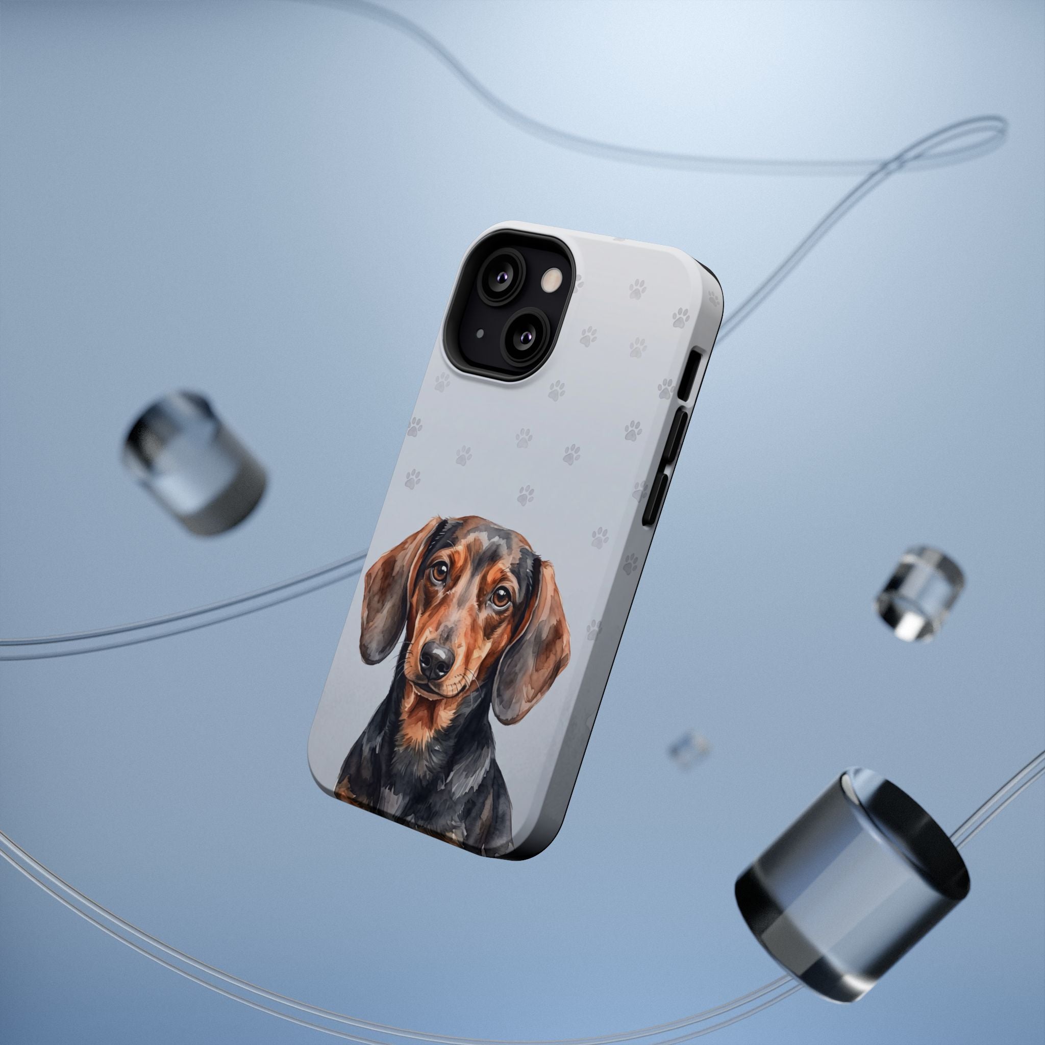 Dachshund Phone Case — Impact-Resistant Wireless Charging Cover