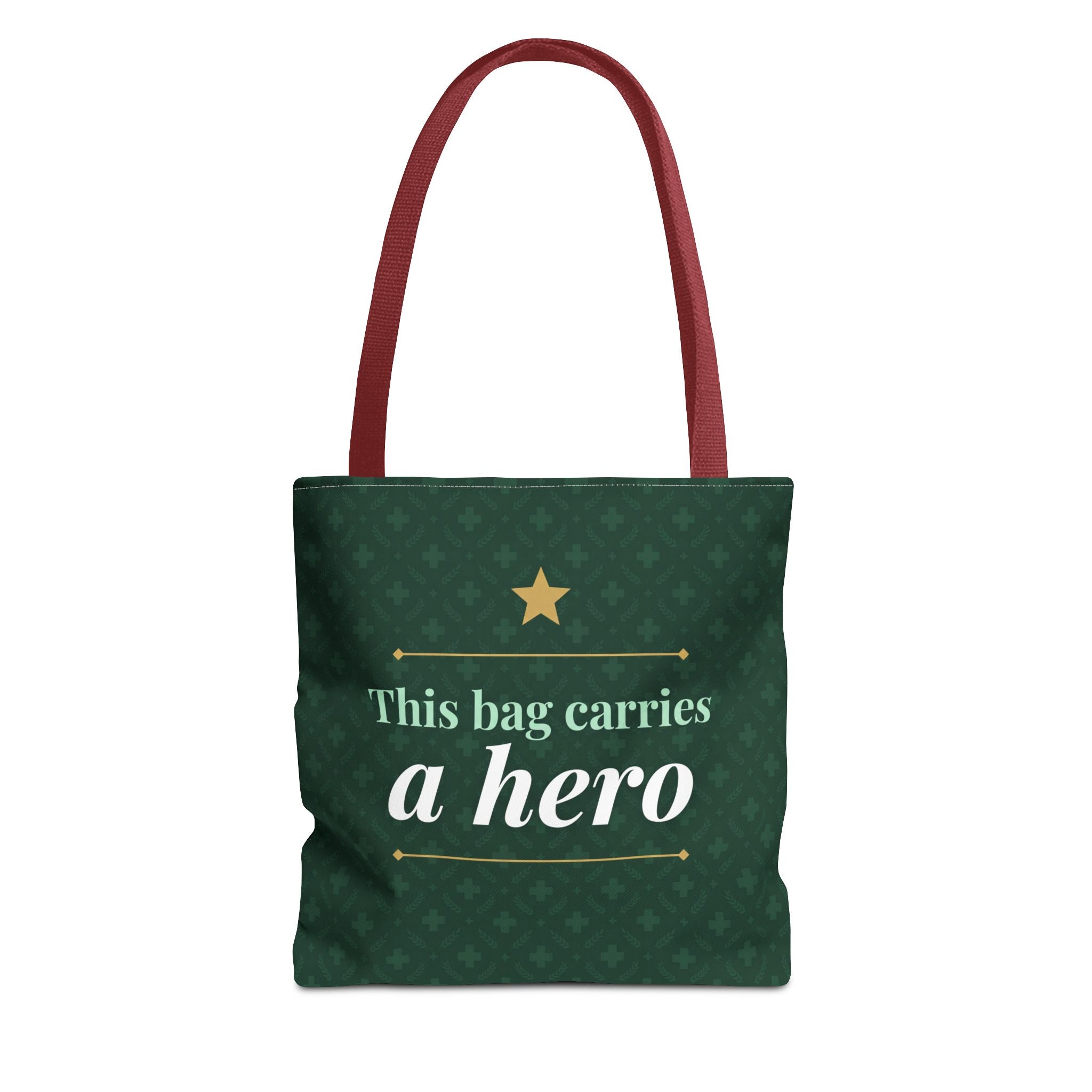 This Bag Carries a Hero Tote | Nurse Gift Tote Bag | Essential Worker Appreciation Gift | Premium Polyester Carry-All