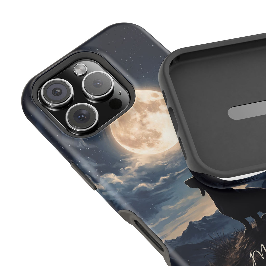 Personalized Dachshund Moonlight Phone Case — Wireless Charging Cover