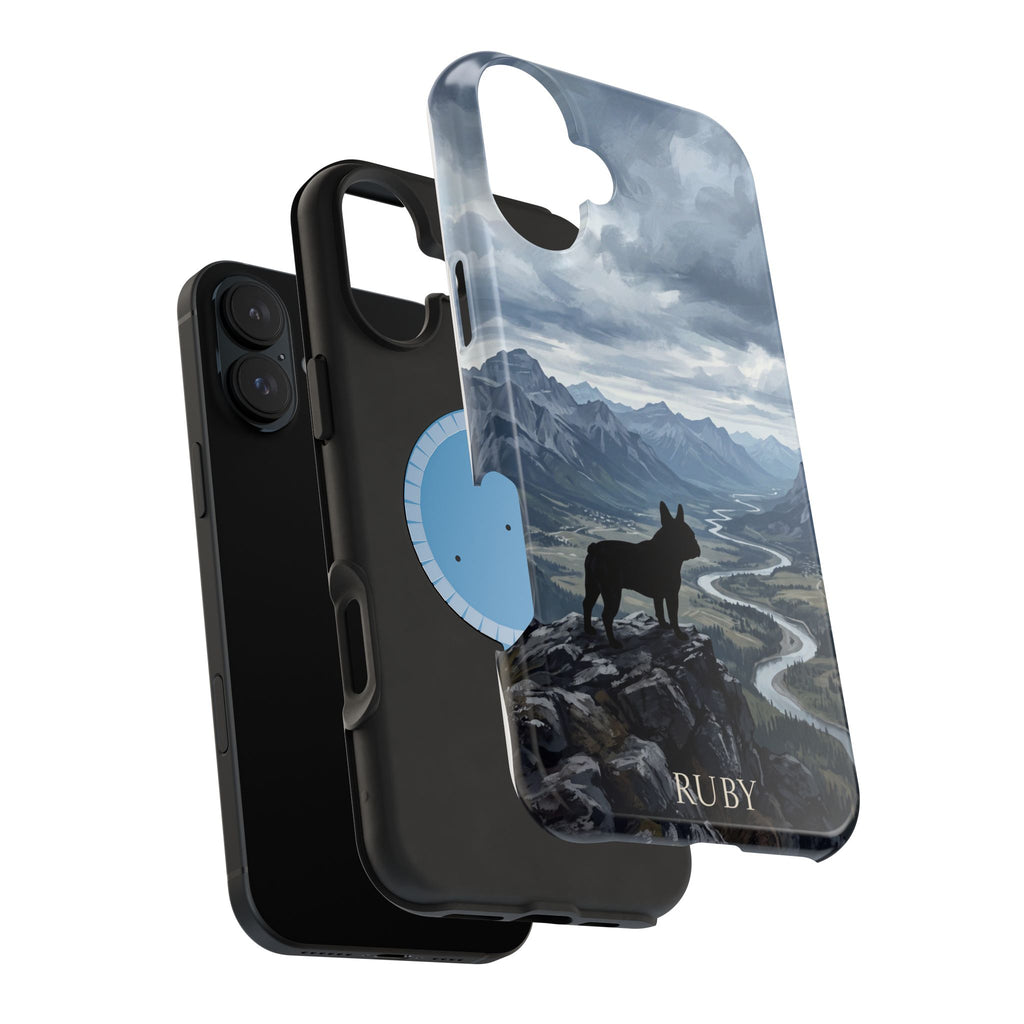 Personalized French Bulldog Mountain Valley Phone Case — Wireless Charging Cover