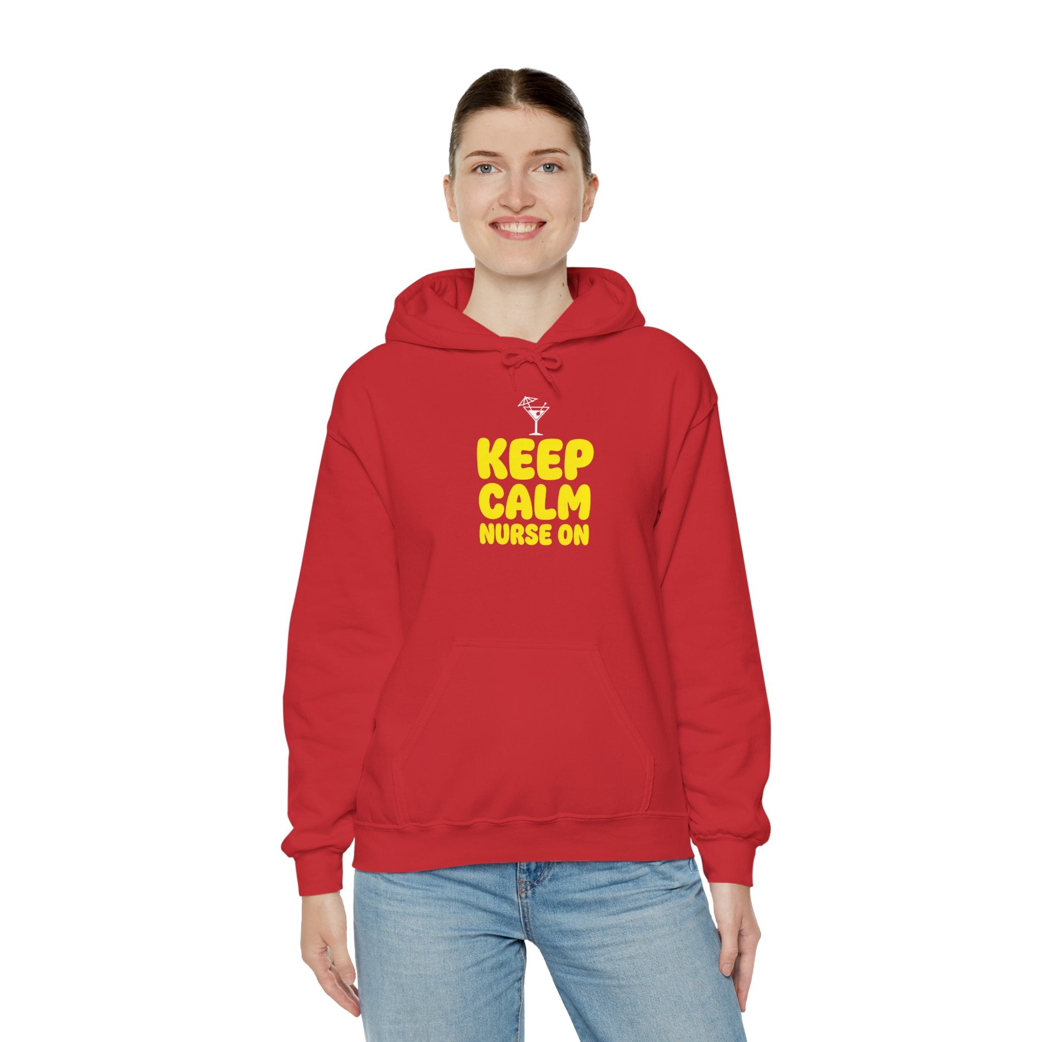 Keep Calm Nurse On Hoodie — Funny Nurse Graphic Pullover