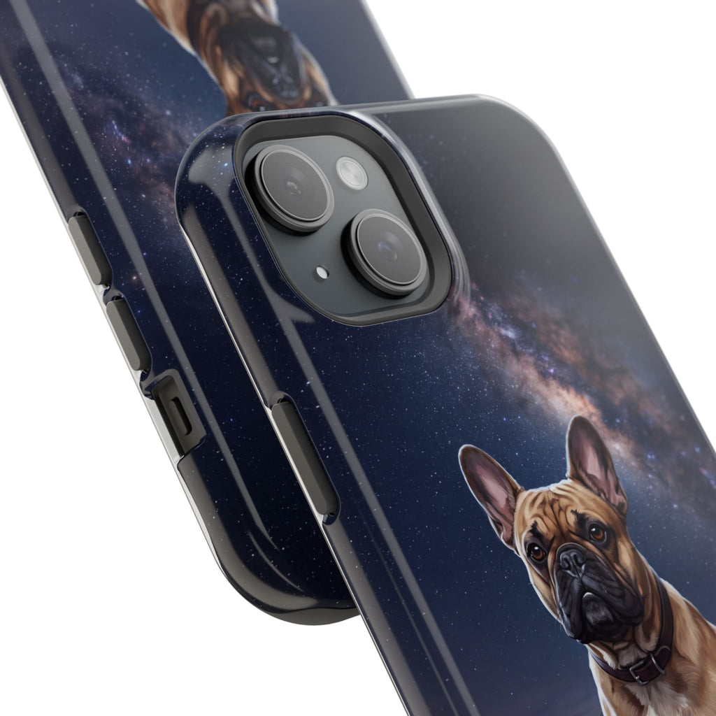 Personalized French Bulldog Starry Night Sky Phone Case — Wireless Charging Cover