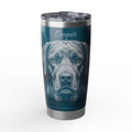Labrador Personalized Tumbler | Frosted Glass Art — 20 oz Stainless Travel Mug