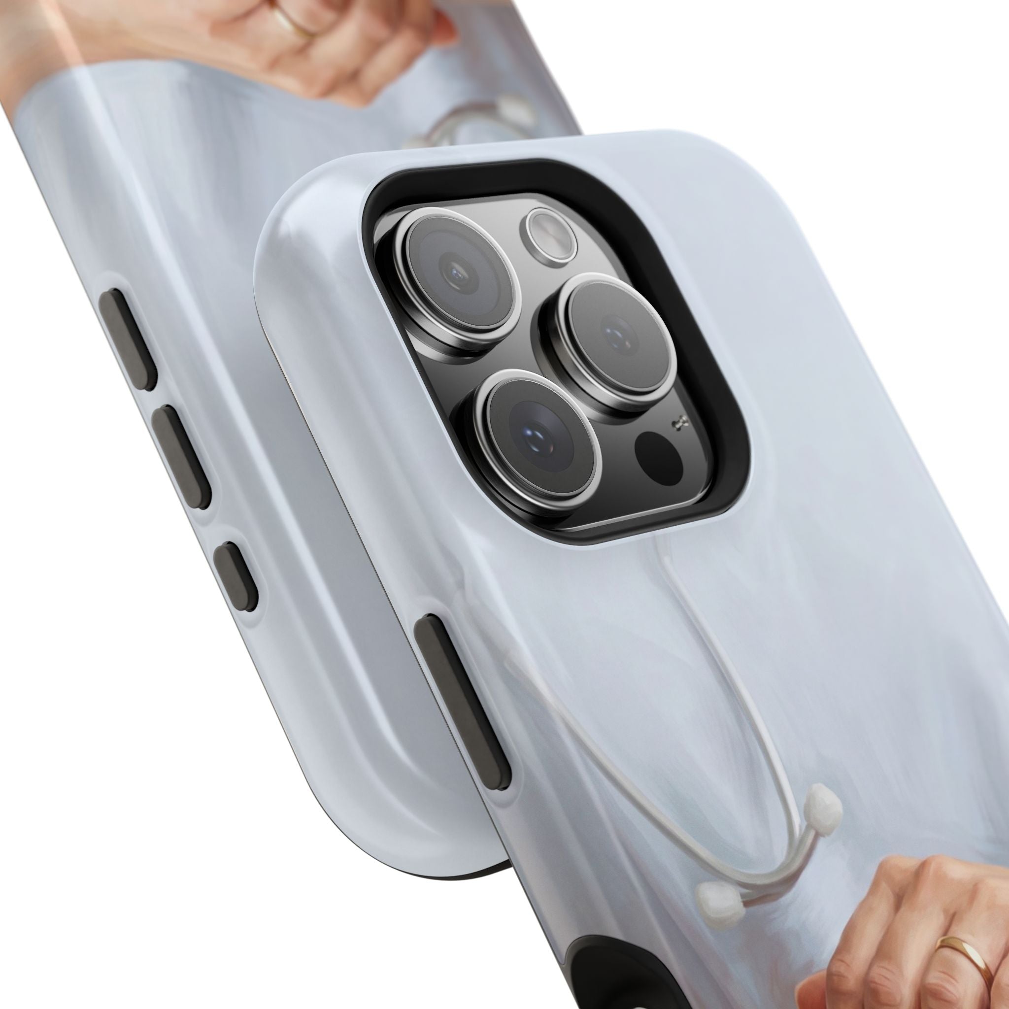 Impact-Resistant Phone Case — Caring Hands Wireless Charging Cover