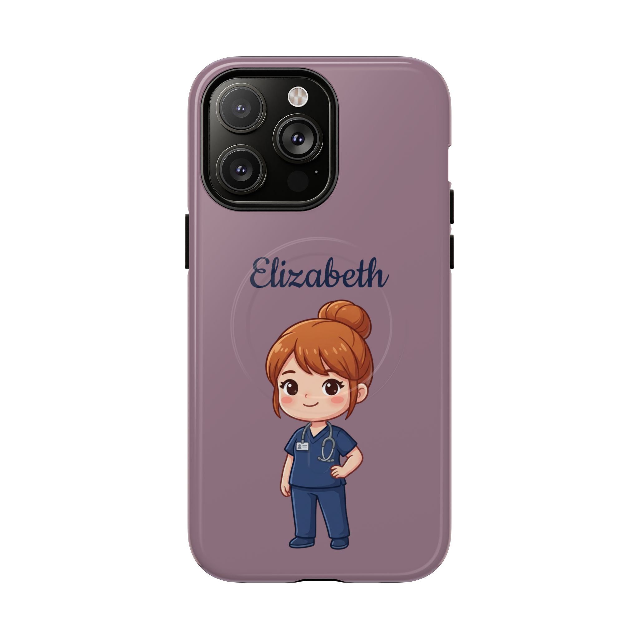 Personalized Nurse Phone Case with Custom Name | MagSafe Compatible iPhone Case