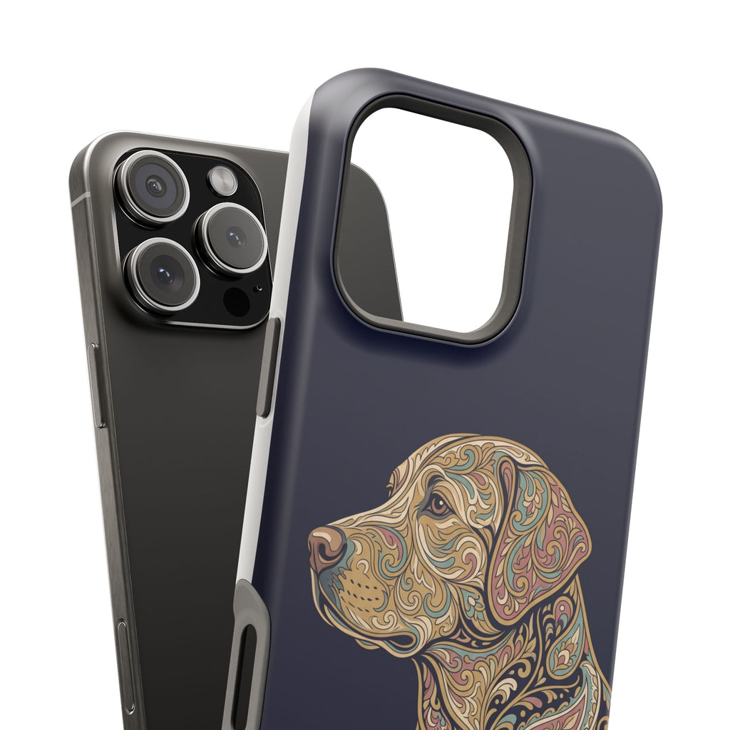 Paisley Labrador Phone Case — Tough Magnetic Case with Wireless Charging
