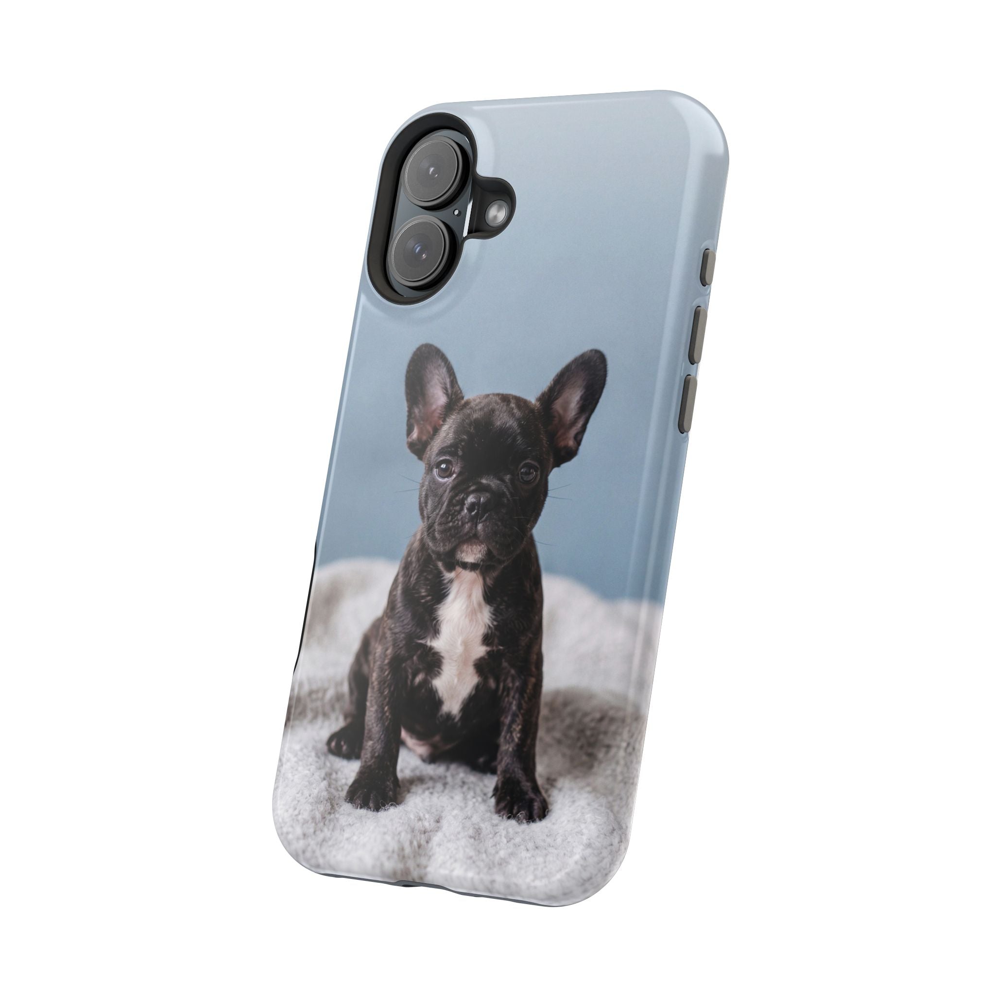 French Bulldog Puppy Phone Case — Impact-Resistant Wireless Charging Cover
