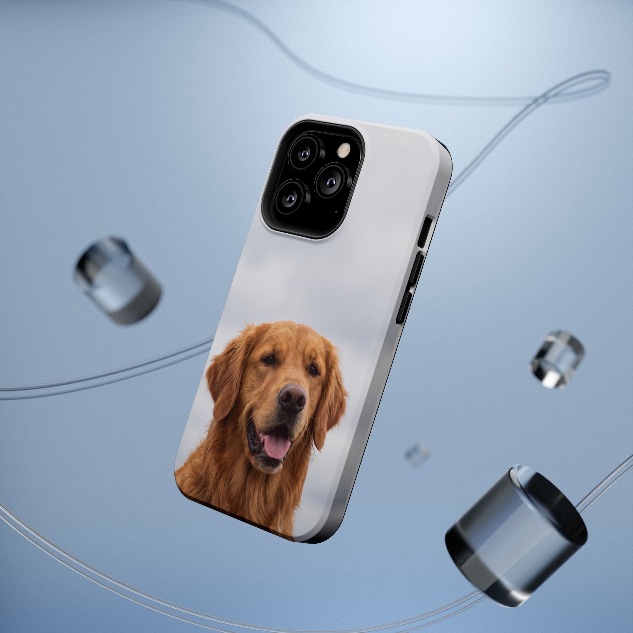 Golden Retriever Phone Case — Impact-Resistant Wireless Charging Cover