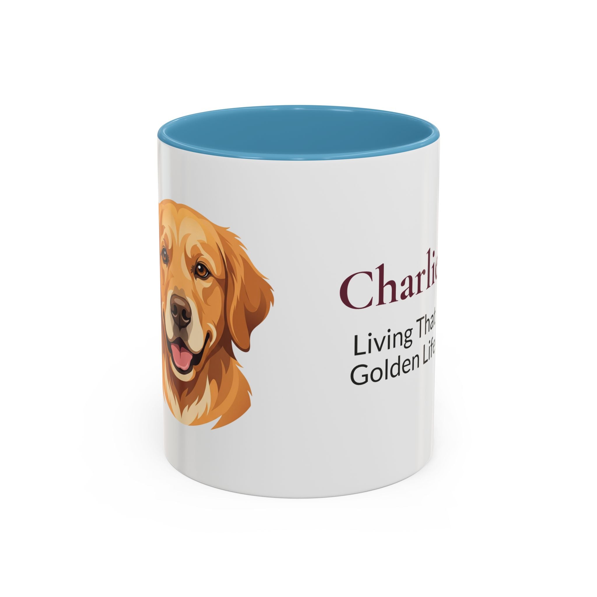 Personalized Golden Retriever Mug | Custom Name & Message Dog Lover Coffee Mug