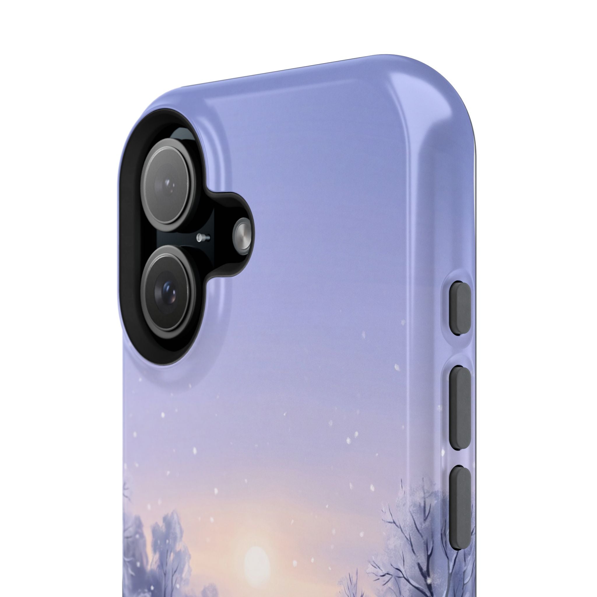 Personalized Dachshund Winter Snow Phone Case — Wireless Charging Cover