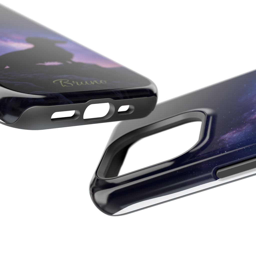 Personalized Dachshund Starry Night Phone Case — Wireless Charging Cover