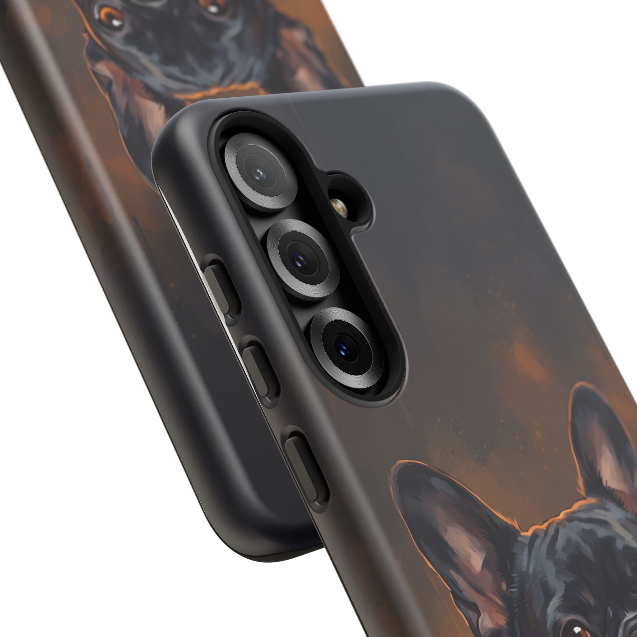 Moody French Bulldog Portrait Phone Case | Dramatic Studio Photography Style | iPhone & Samsung