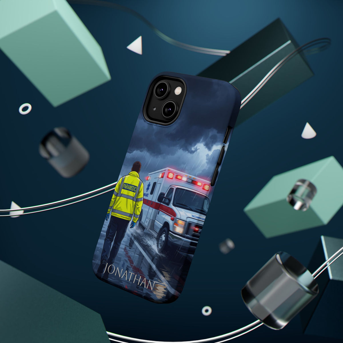 Personalized EMS Storm Phone Case — Wireless Charging Cover