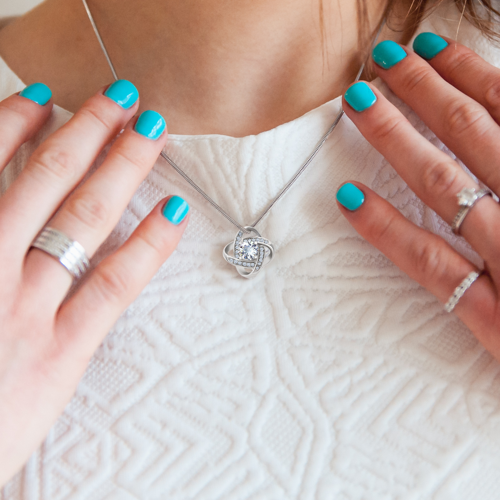 Love Knot Pendant Necklace