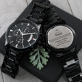 Personalized Chronograph Watch – Custom Engraved Gift for Dad