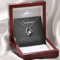 Forever Love Heart Necklace – CZ Crystal Pendant, Gift for Her