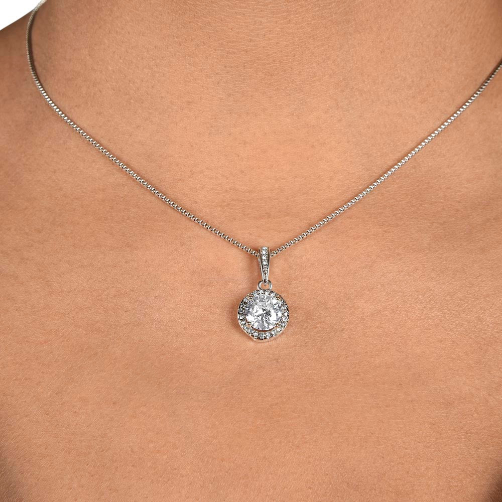 Eternal Hope Necklace – Cushion Cut CZ Pendant