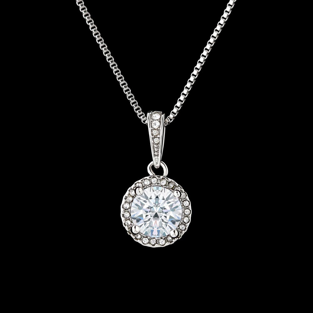 Eternal Hope Necklace – Cushion Cut CZ Pendant
