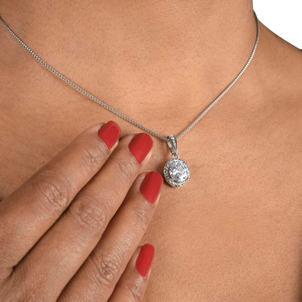 Eternal Hope Necklace – Cushion Cut CZ Pendant