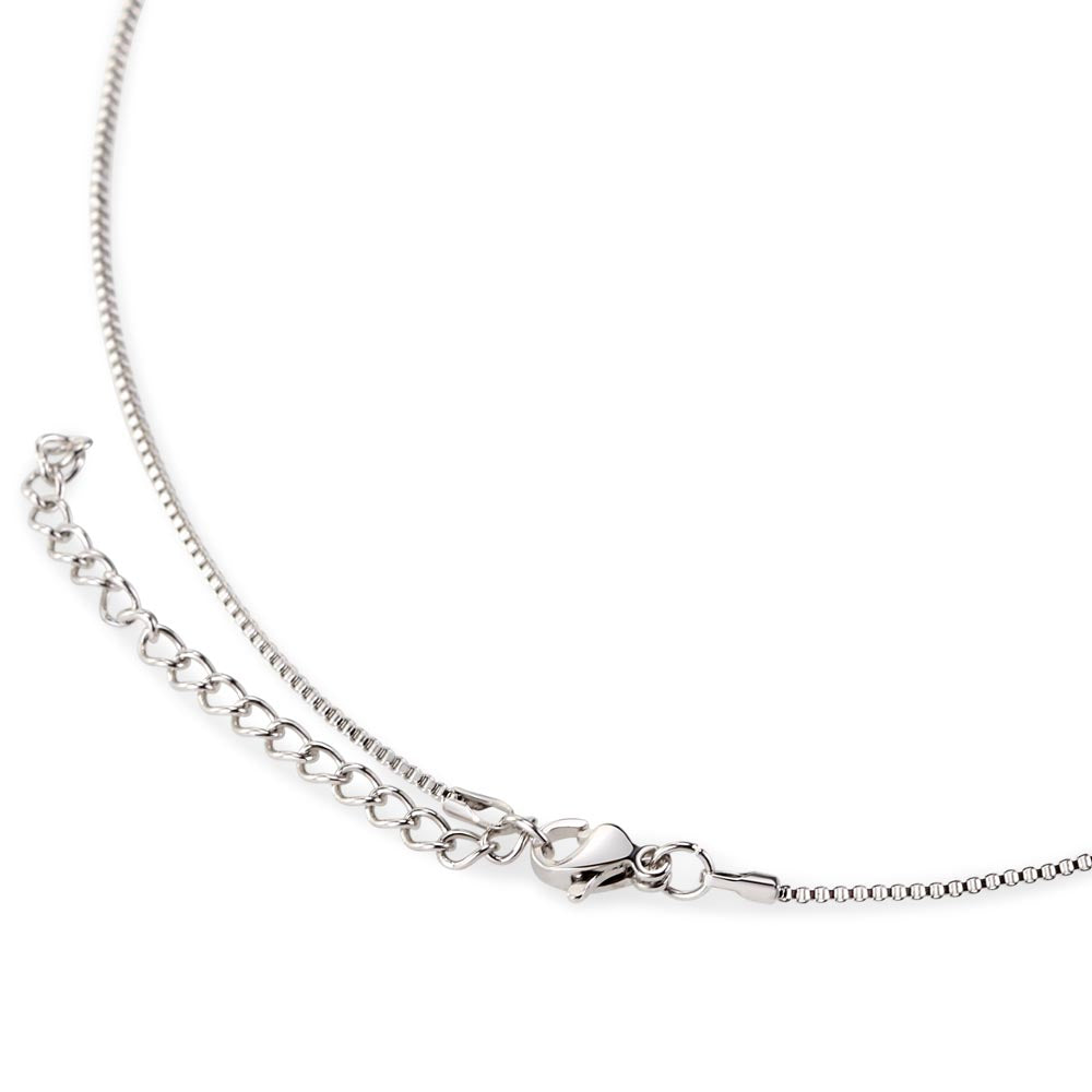 Forever Lucky - CZ Pendant Necklace – White Gold Finish