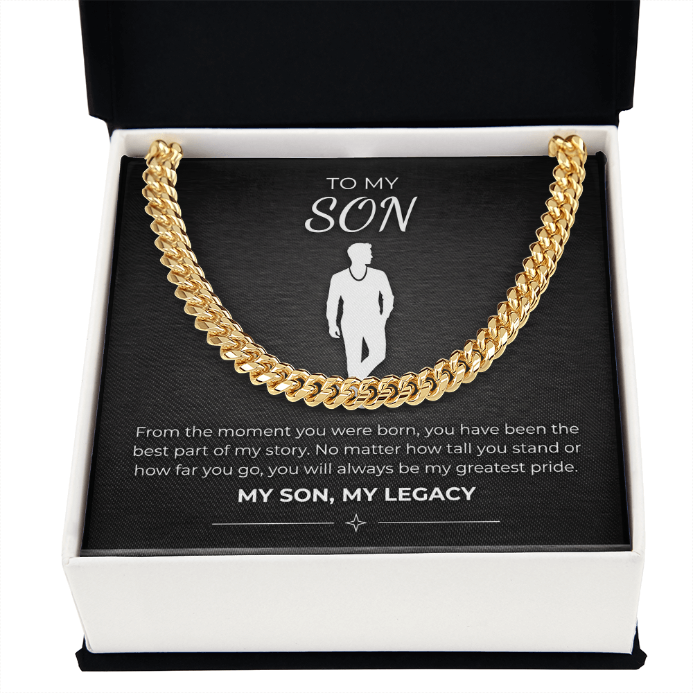 Men's Cuban Link Chain – 18K Gold or Stainless Steel Necklace