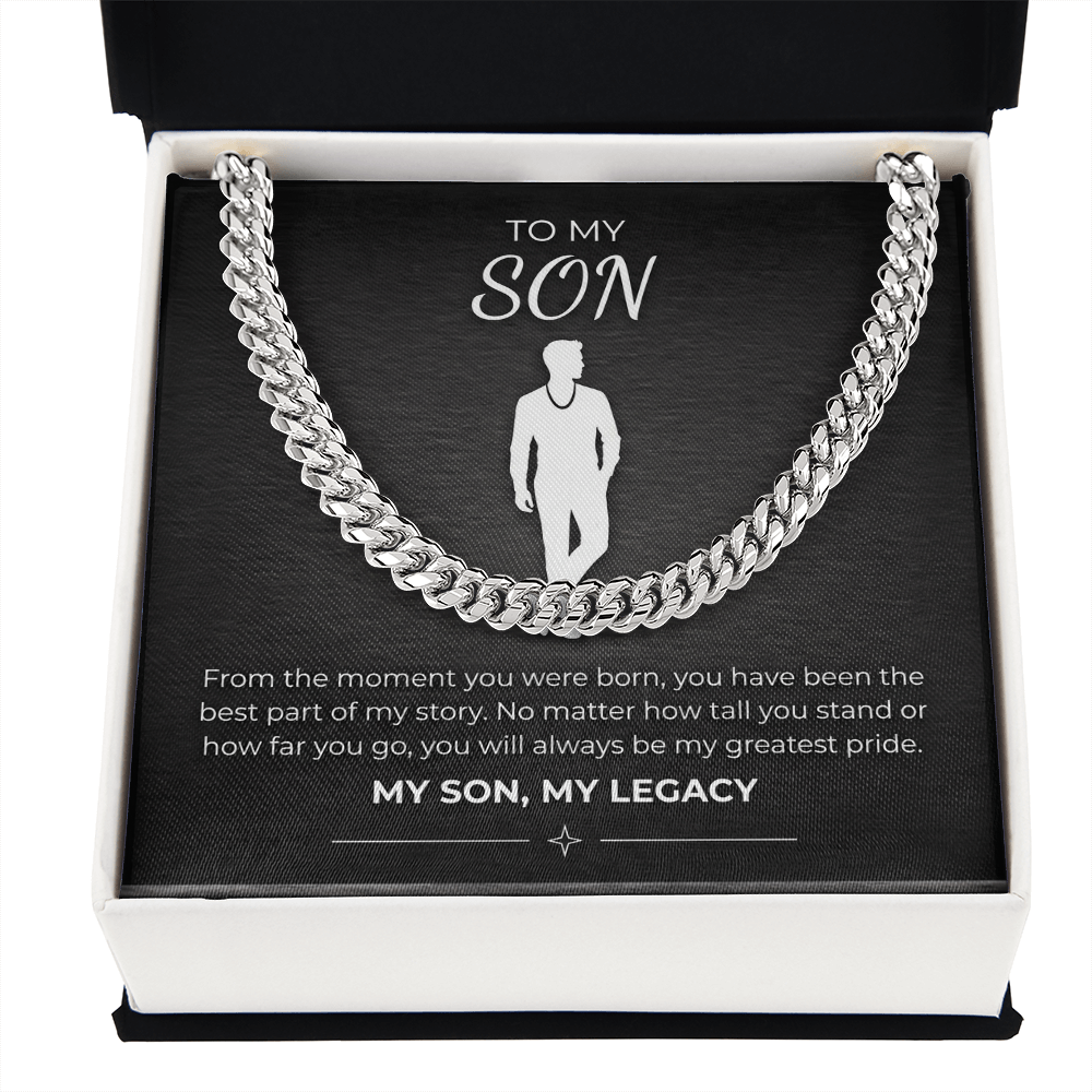 Men's Cuban Link Chain – 18K Gold or Stainless Steel Necklace