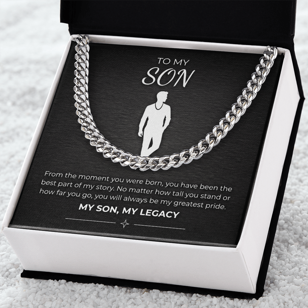 Men's Cuban Link Chain – 18K Gold or Stainless Steel Necklace