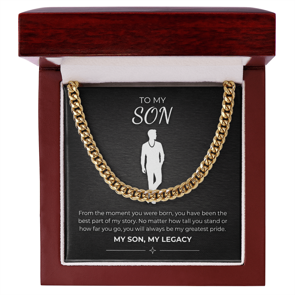 Men's Cuban Link Chain – 18K Gold or Stainless Steel Necklace