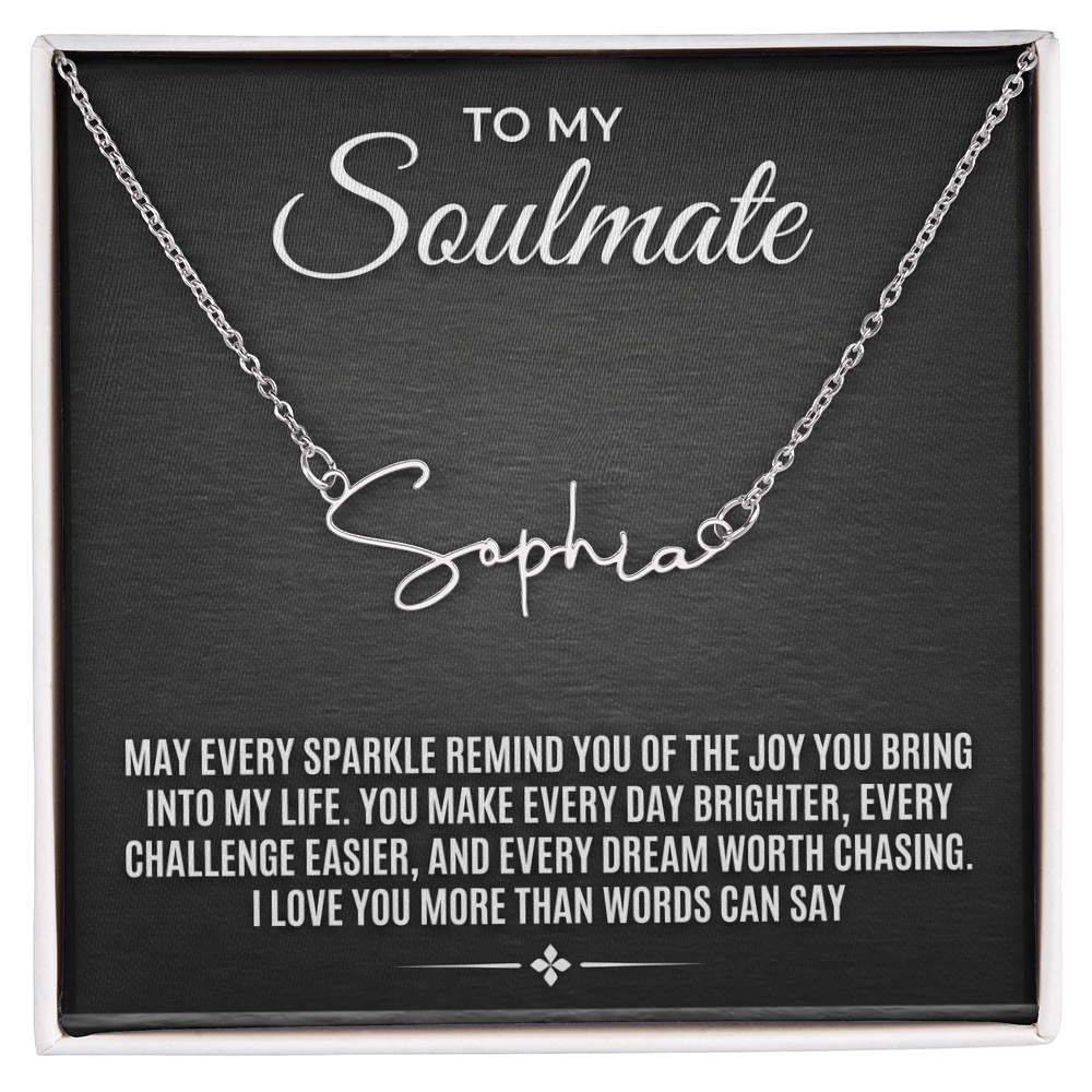 Signature Style Name Necklace – Personalized Custom Nameplate Pendant