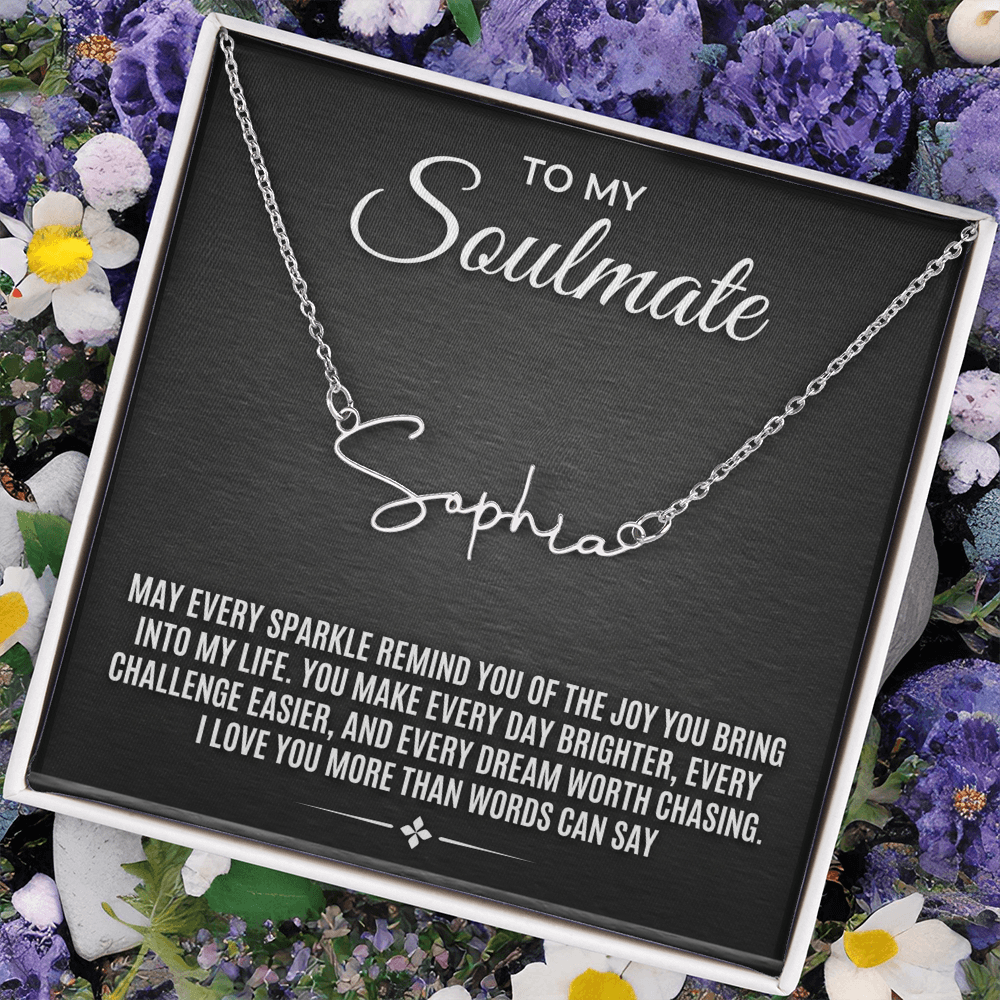Signature Style Name Necklace – Personalized Custom Nameplate Pendant