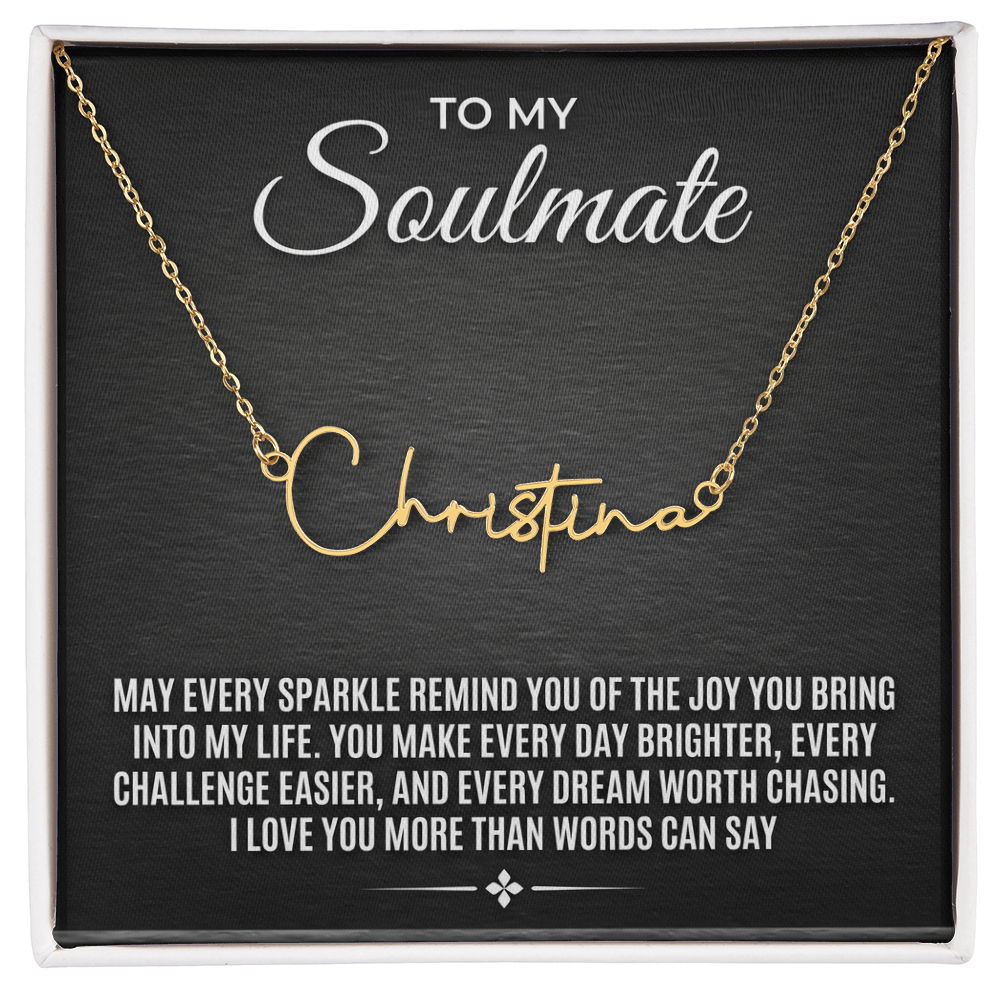 Signature Style Name Necklace – Personalized Custom Nameplate Pendant