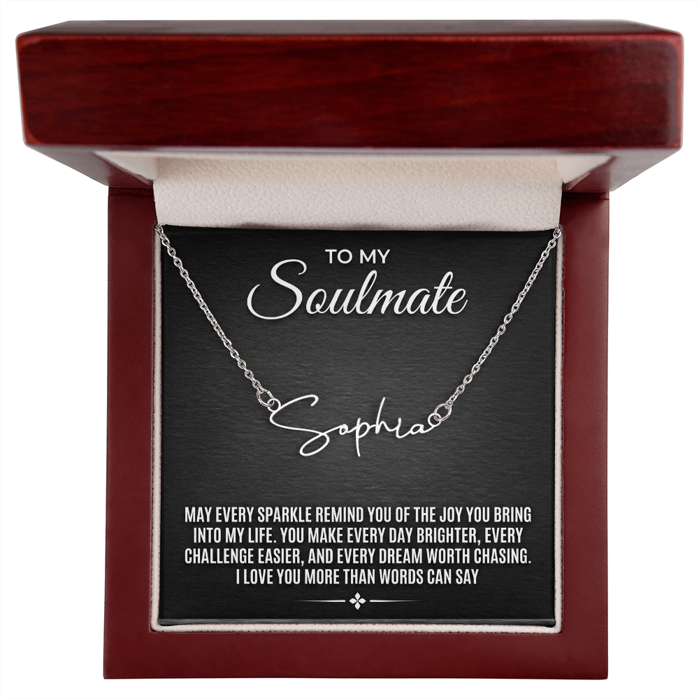 Signature Style Name Necklace – Personalized Custom Nameplate Pendant