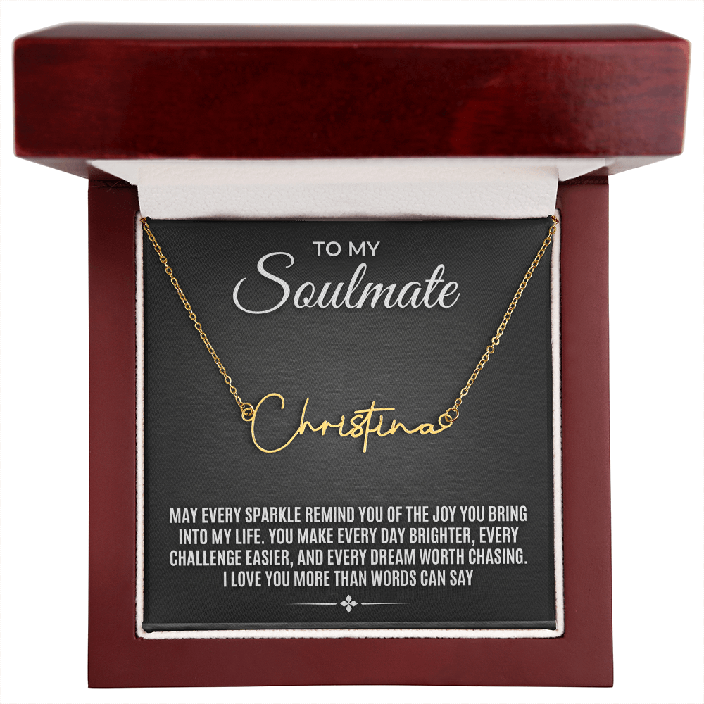 Signature Style Name Necklace – Personalized Custom Nameplate Pendant