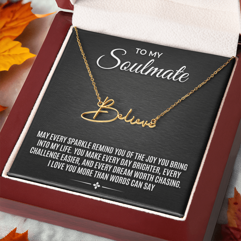 Signature Style Name Necklace – Personalized Custom Nameplate Pendant