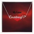 Heart name Necklace sample