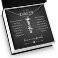 Custom Family Name Necklace – Vertical Cursive Pendant, Personalized Gift