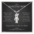 Personalized Mother's Necklace – Custom Engraved Child Charm