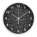 Teacher Wooden Clock – Chalkboard Math Equations Wall Clock