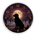Golden Retriever Wooden Clock – "Harvest Moon" Wall Clock