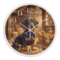 Dachshund Wooden Clock – "Rustic Barn" Wall Clock