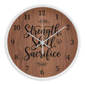 Nurse Wooden Clock – Strength Skill Sacrifice Wood Wall Clock