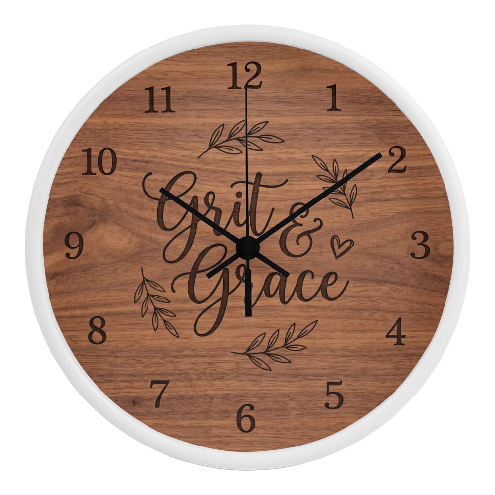 Nurse Wooden Clock – Grit & Grace Wood Wall Clock