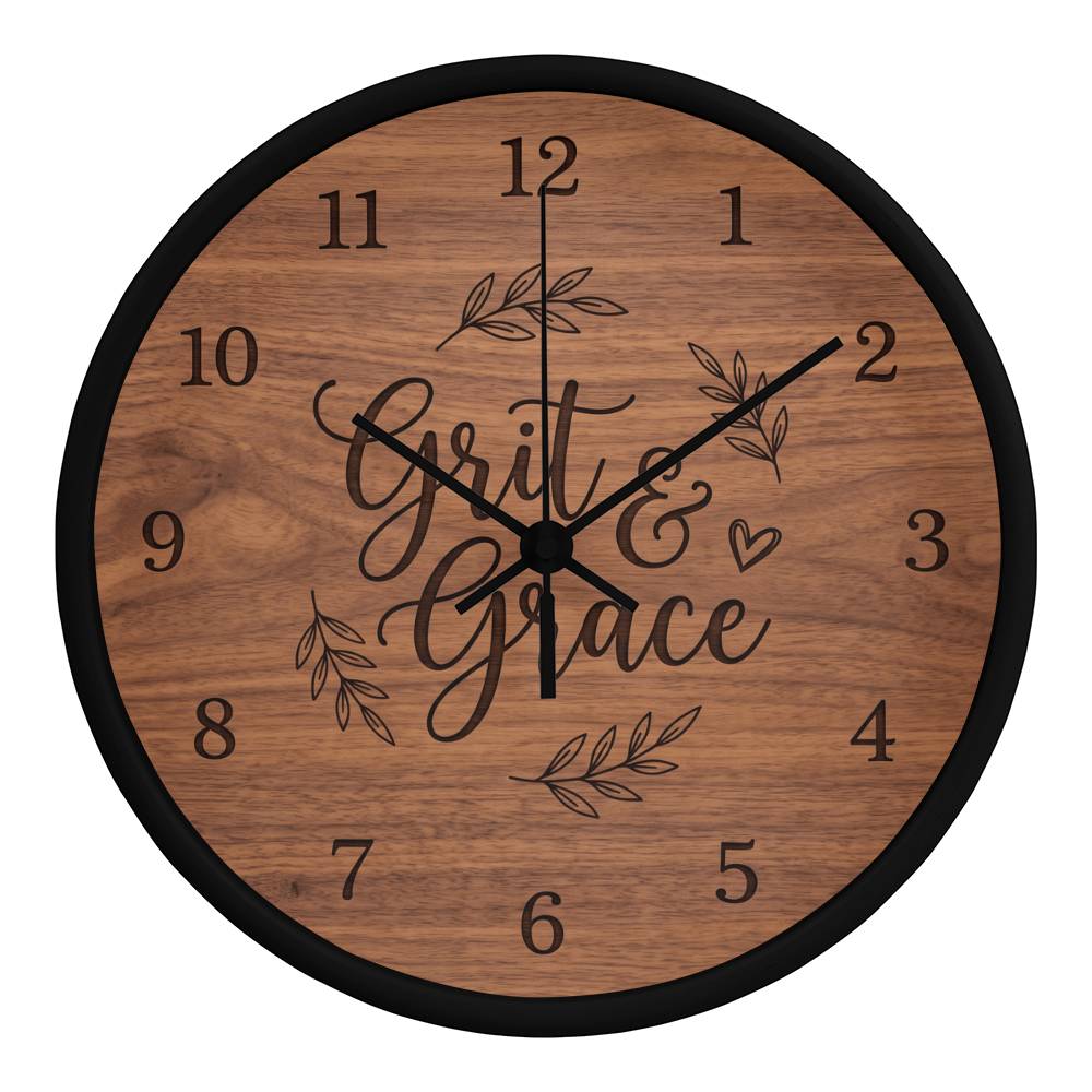 Nurse Wooden Clock – Grit & Grace Wood Wall Clock