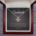 Crown Pendant Necklace – CZ, Silver & Rose Gold
