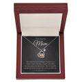 Baby Feet Heart Necklace – Rose Gold & CZ Pendant